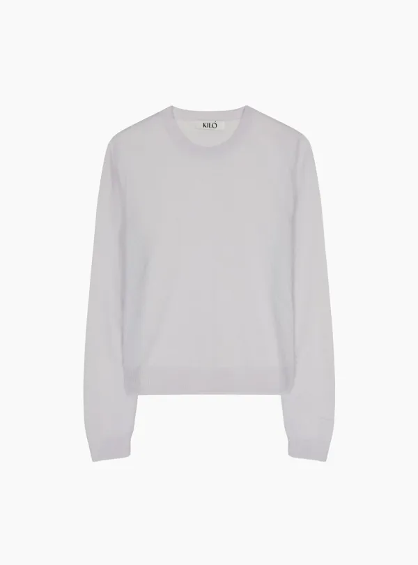 SHEER LONG SLEEVE KNIT (PURPLE)