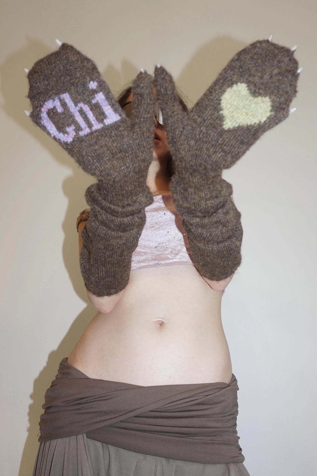 스컬프터 Wool Warmer Gloves Brown 상품 이미지 1