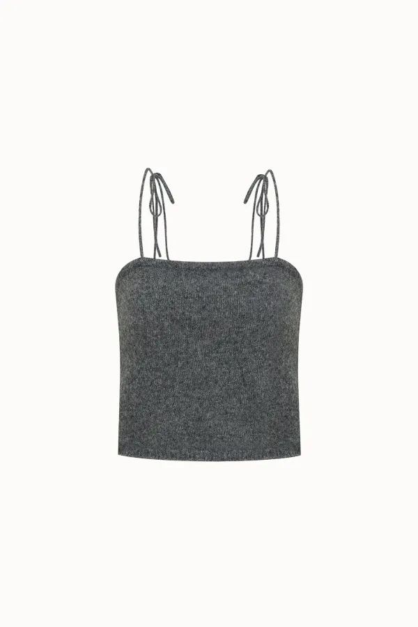 [5차 리오더]Raccoon 50% Ribbon Bustier[LMBEAU24KN255]-Deep Gray
