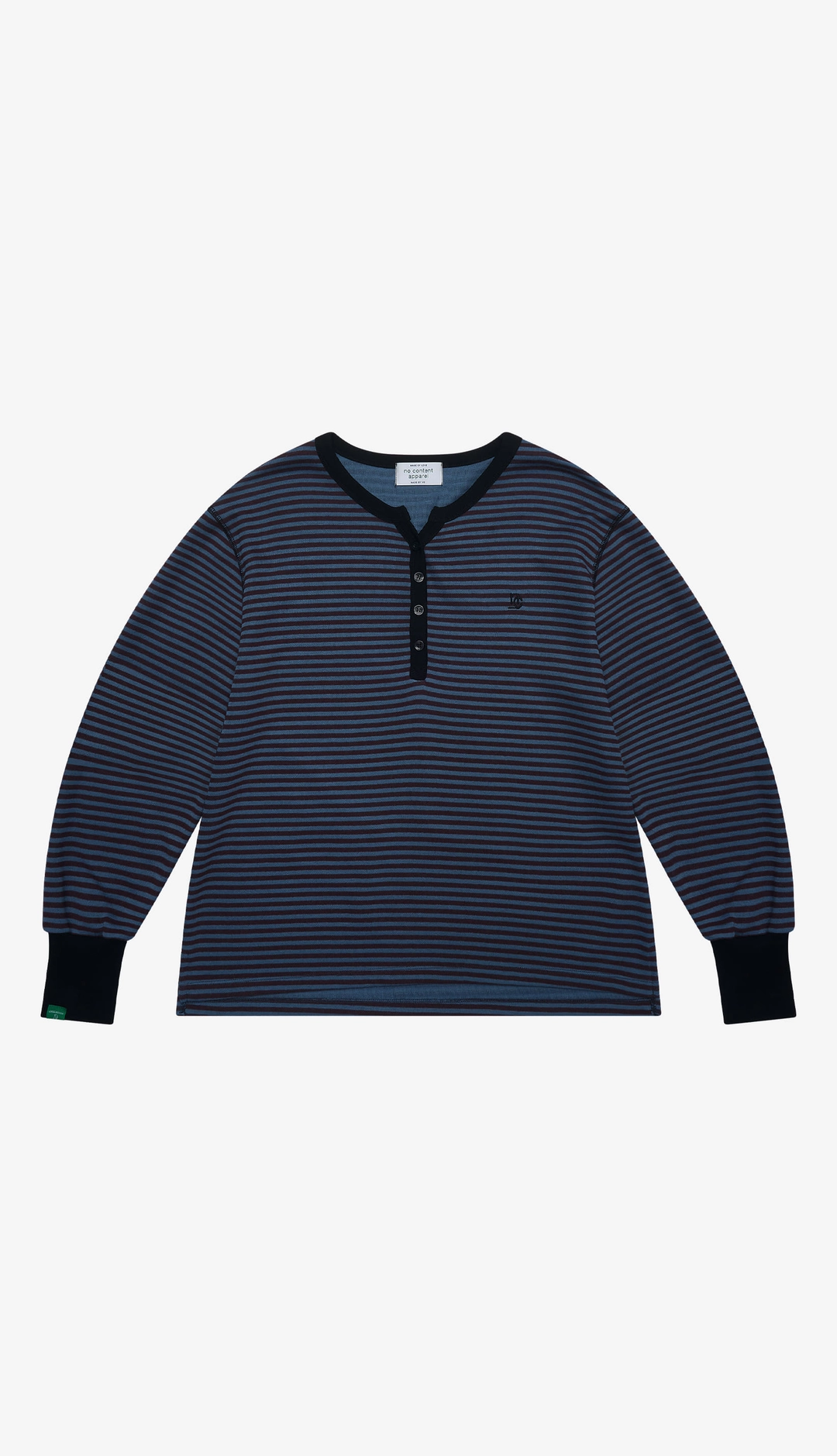 노컨텐츠 256. Tone-down Stripe T _ Blue 상품 이미지 1