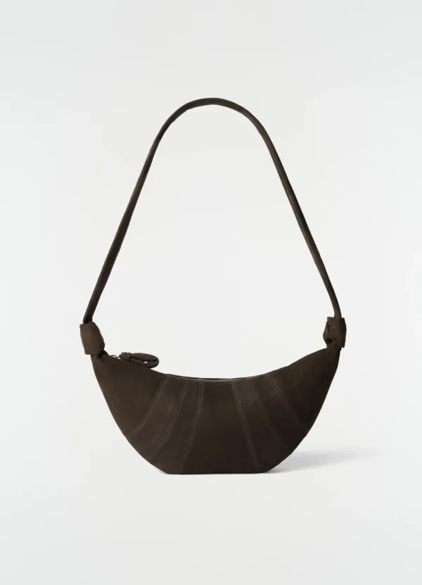 MEDIUM CROISSANT BAG IN ALPACA NUBUCK