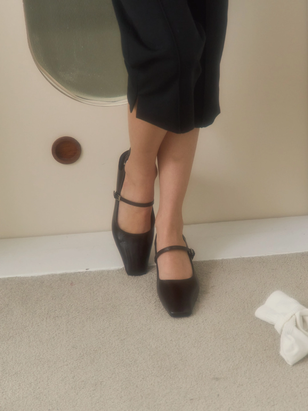 러브듀이 CITY CUT kitten heel (maryjane ver.) / 브라운 상품 이미지 2