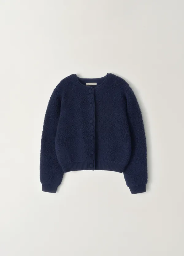 2ND / Lett boucle cardigan (Navy)