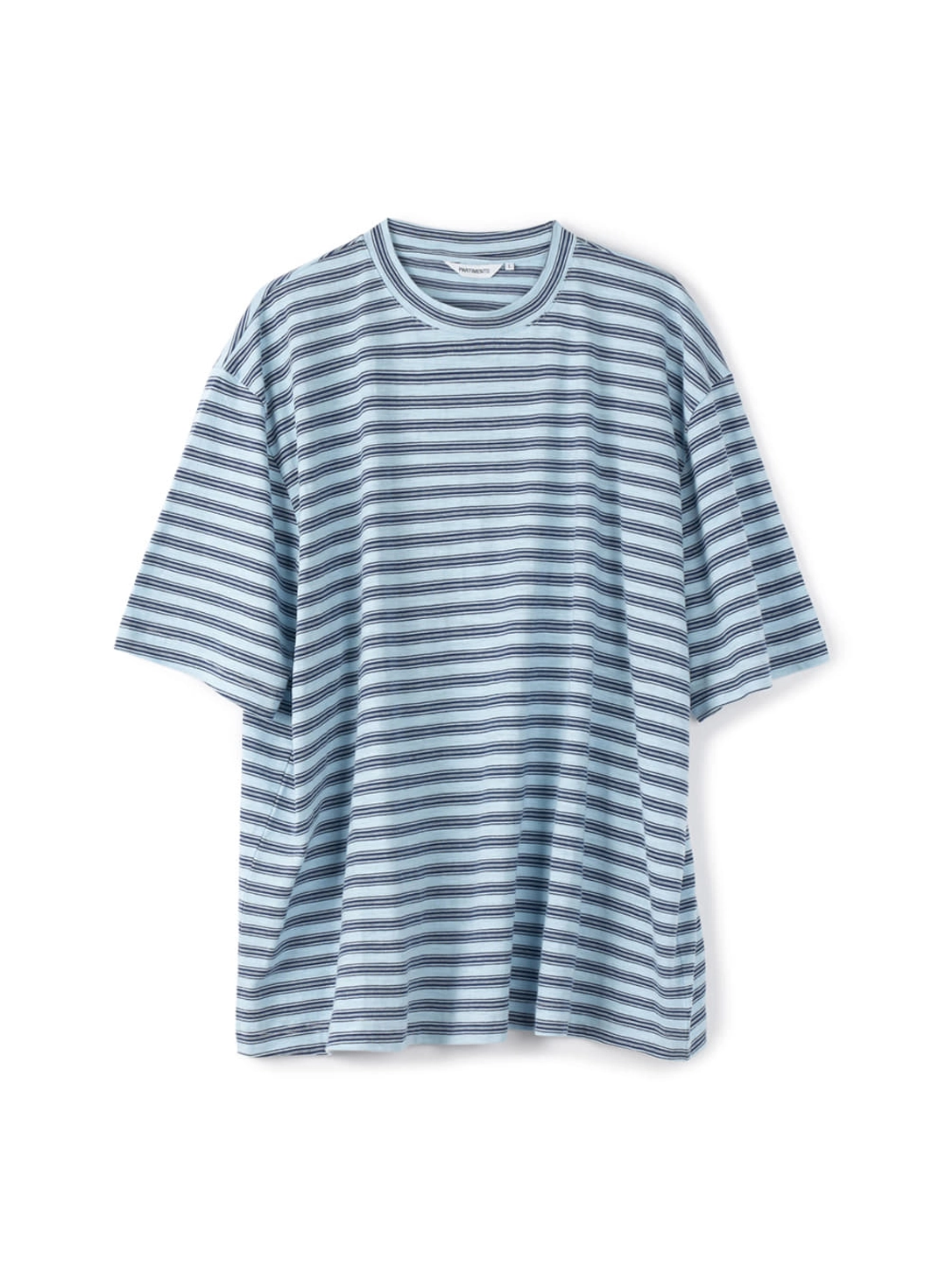 파르티멘토 Vintage Stripe Summer Tee_Faded Sky 상품 이미지 1