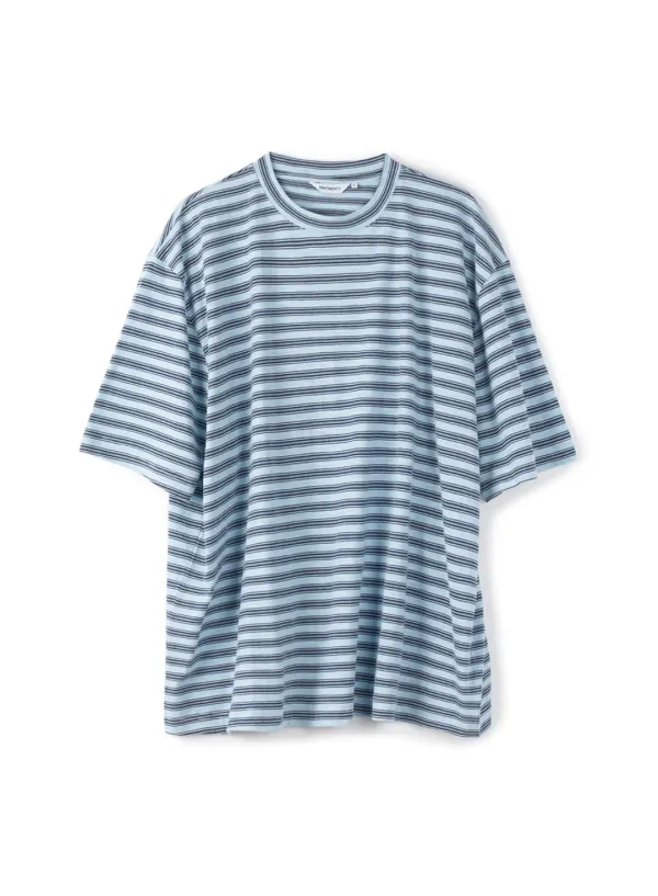 Vintage Stripe Summer Tee_Faded Sky