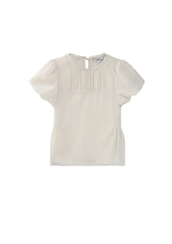 [1차 리오더 / 5월 28일이후 순차배송] Mused Soft Sheer Blouse - Beige