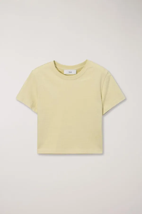 CROPPED T-SHIRT BUTTER YELLOW_UDTS5A202Y1