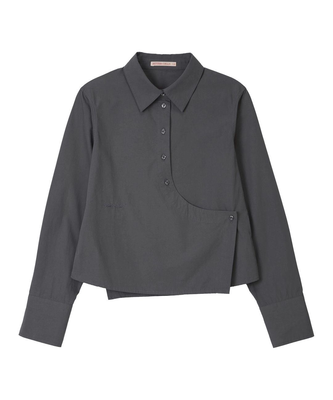 비터셀즈 Twist Crop Shirt-Charcoal 상품 이미지 1