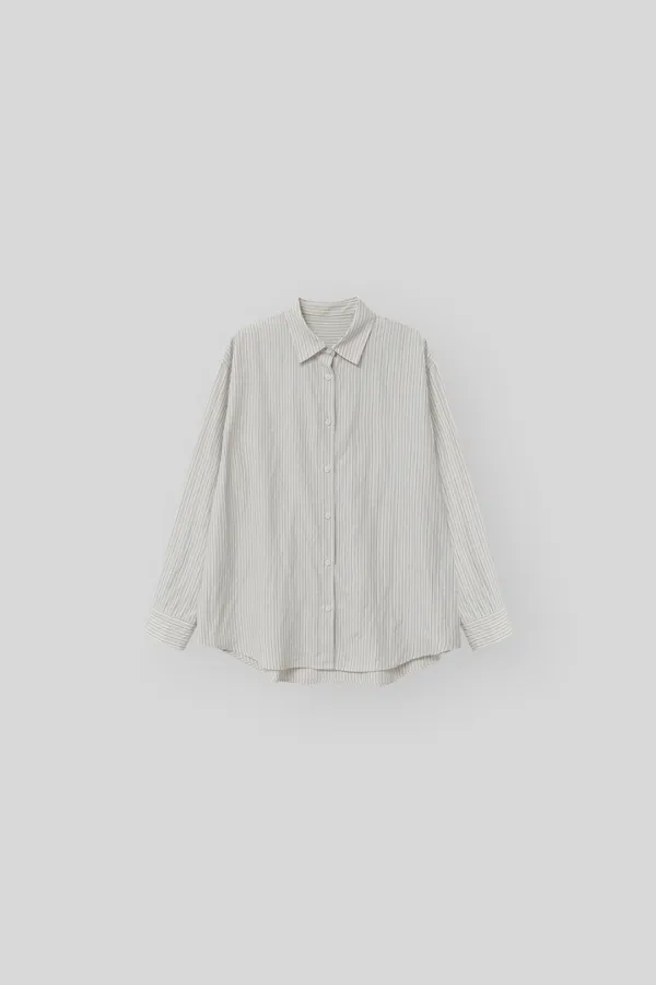 Nous overfit shirt (blue stripe)