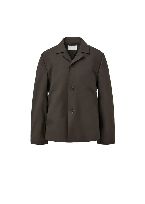 oversized wool jacket, dark brown