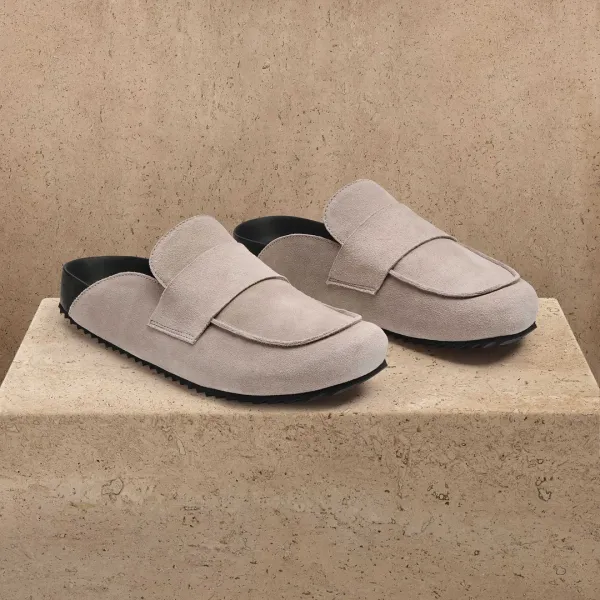 Men's Suede Slip On Loafer - Earth