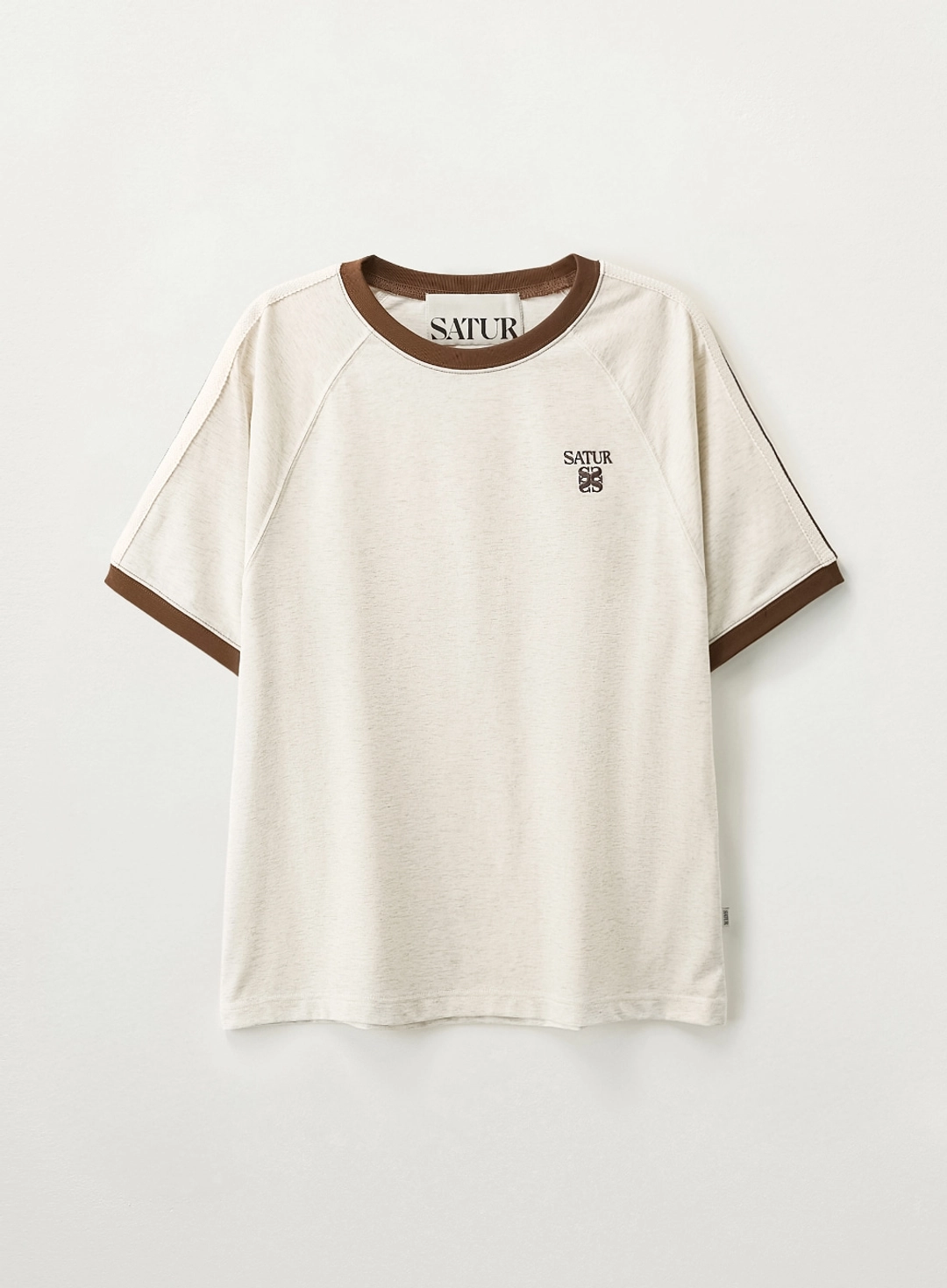세터 [RIIZE\'s Pick] Lawton Ringer T-Shirt - Oatmeal 상품 이미지 1