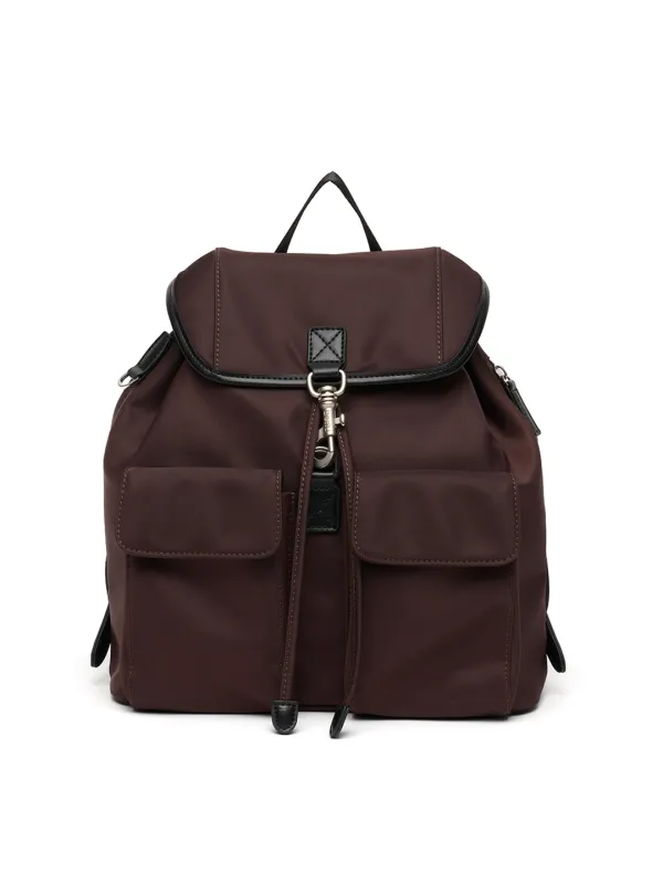 Miko Vintage Lock Backpack [BROWN]