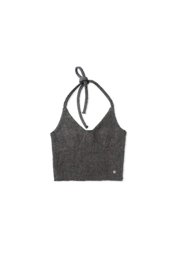 Tweed halter top_gray
