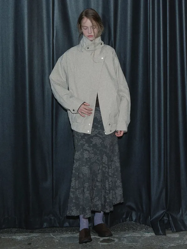 [10/12 예약 발송] [리오더] PANEL FLARE LONG SKIRT (CHARCOAL)