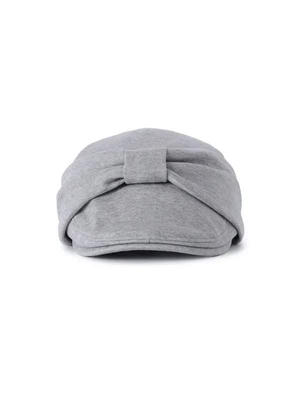 RIBBON HUNTING CAP_GREY