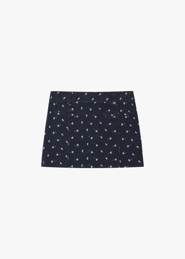 GRVB_Floral Twill Mini Skirt [2COLOR]