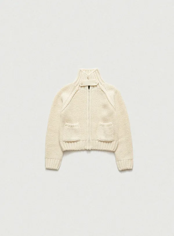 Petit Soap Zip-Up Knit Cardigan_Ivory