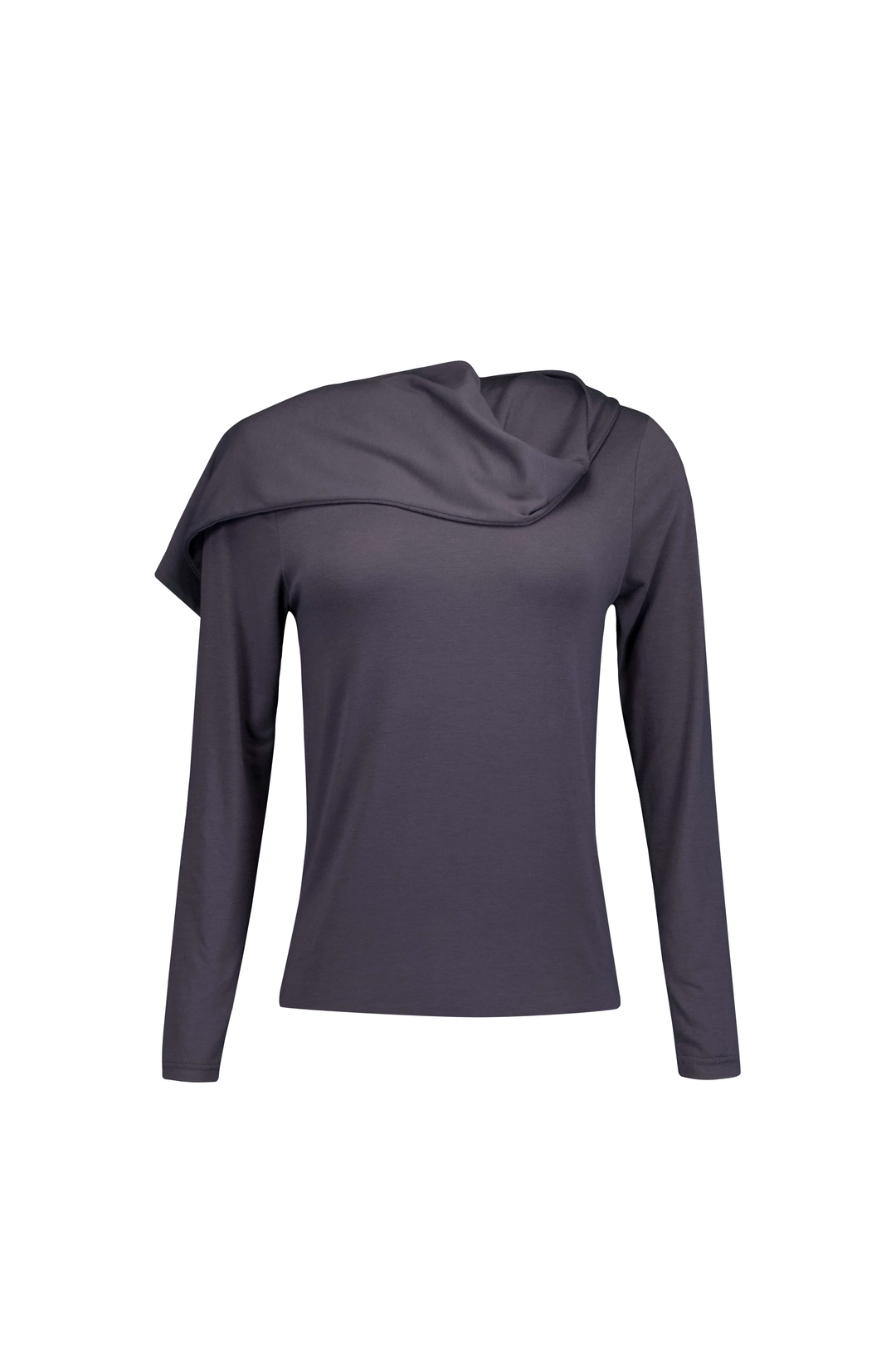 포코포스카 SOFT SCARF LONG-SLEEVE TOP (GRAY) 상품 이미지 1