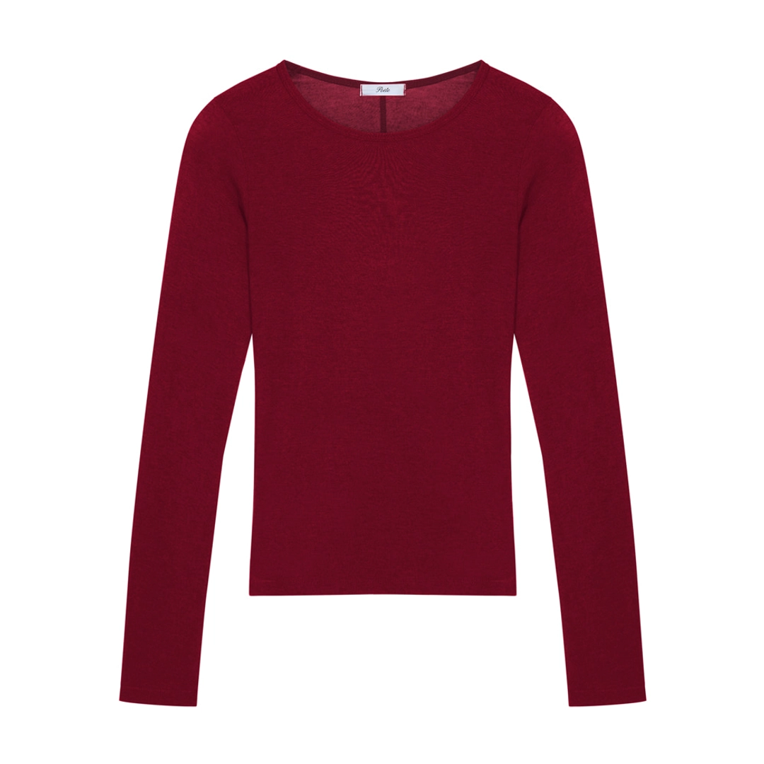 포에트 서울 WOOL LINE T-SHIRT_red 상품 이미지 2