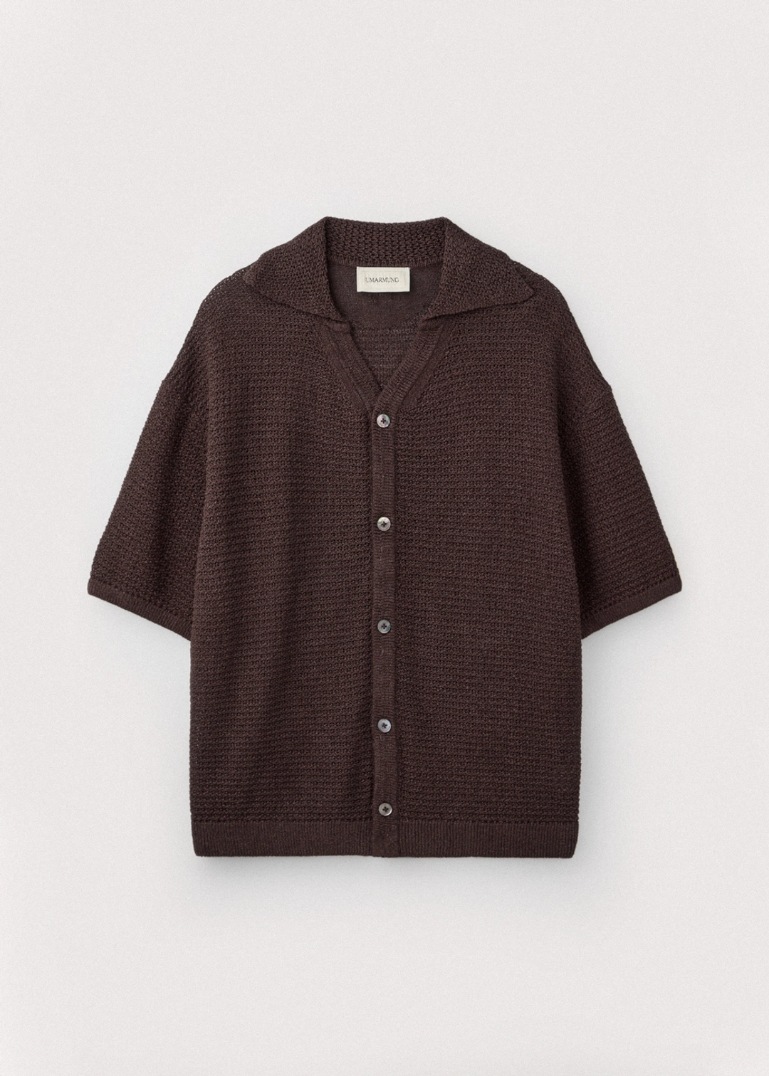 우마뭉 Japanese paper yarn crochet shirts_Umber 상품 이미지 3