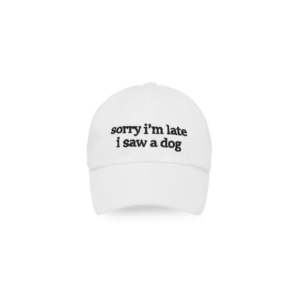 Embroidered Lettering Ball Cap (cloud white)