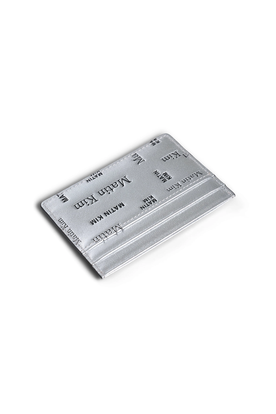 마뗑킴 MATIN ALL-OVER LOGO CARD WALLET IN SILVER 상품 이미지 2