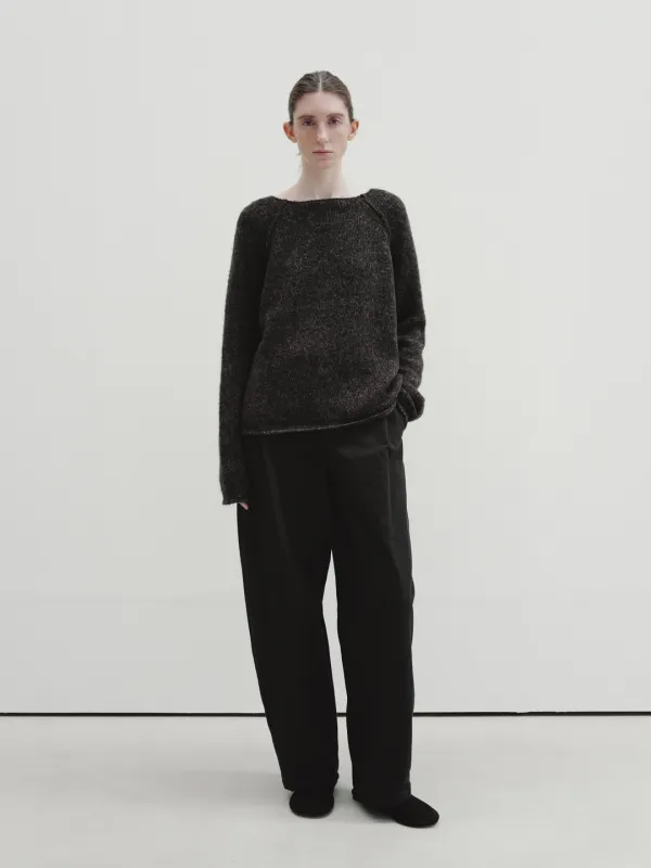 side tuck pants (espresso)
