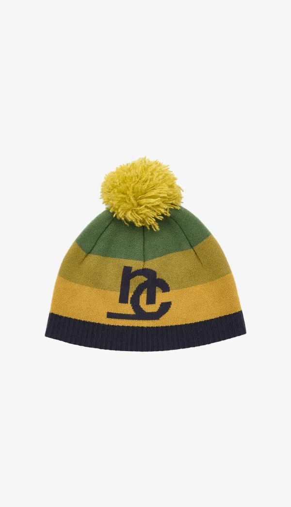 297. Tassel Beanie _ Yellow Green