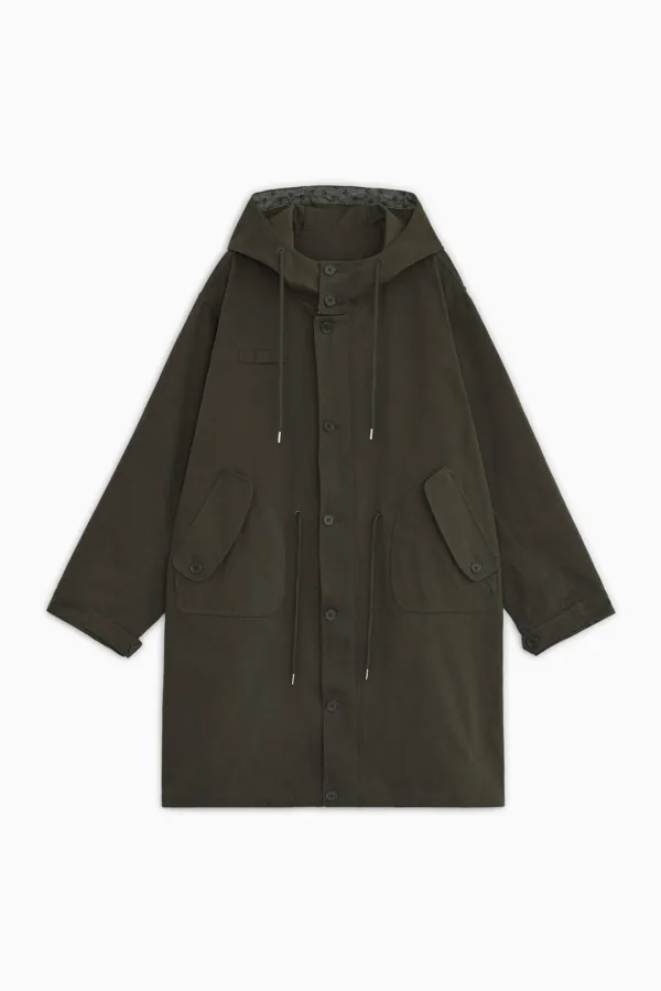 [9/21 예약배송] VINTAGE FLORAL HOODED JACKET, KHAKI