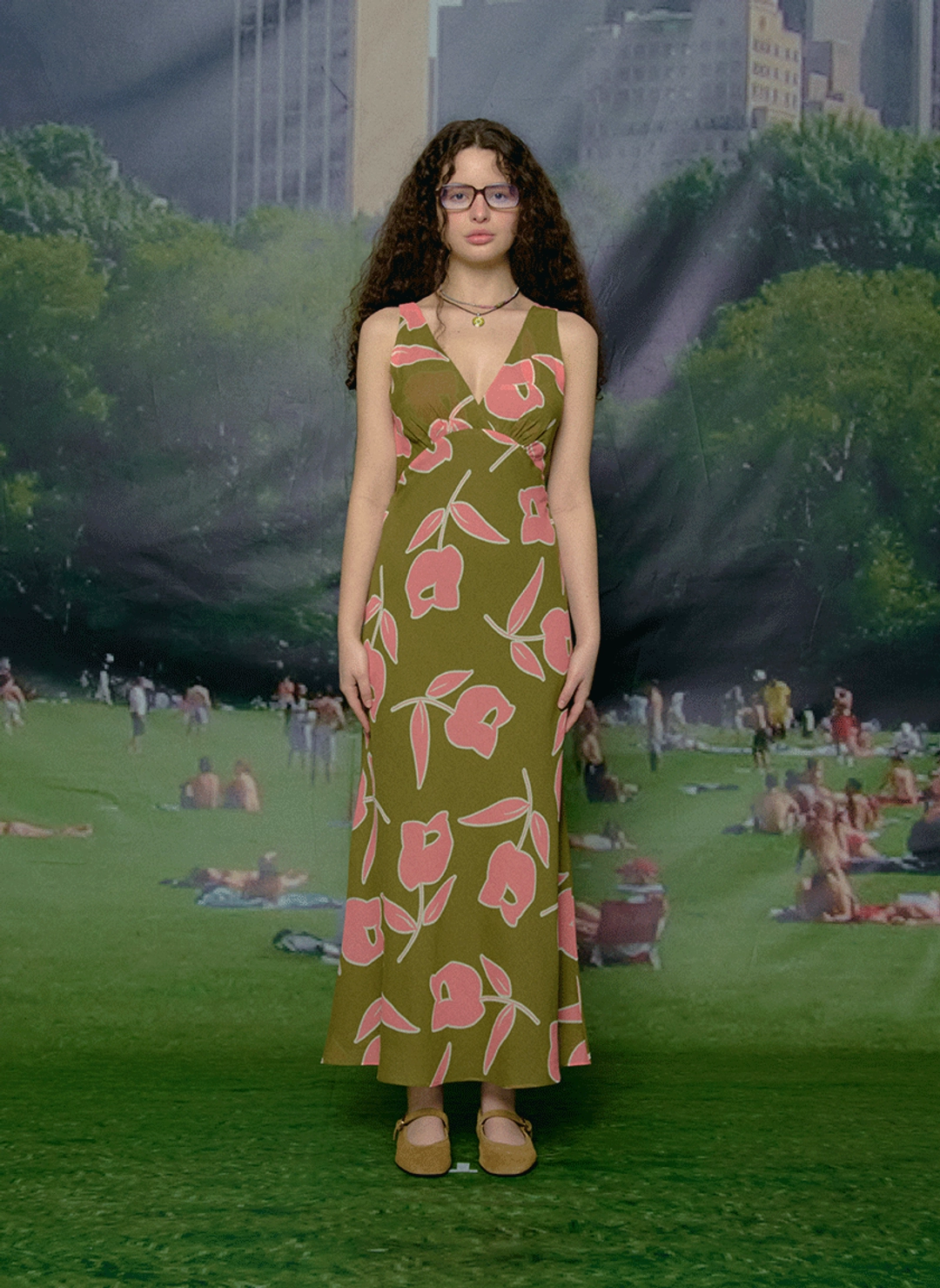 루루서울 Tulip Sleeveless Dress (Olive) 상품 이미지 2