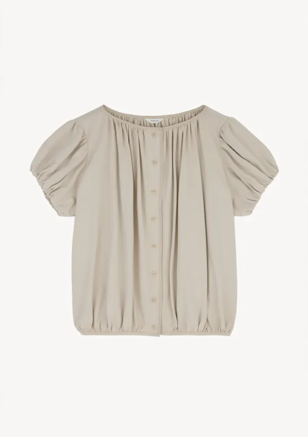 Daphne Volume Top in Light Beige
