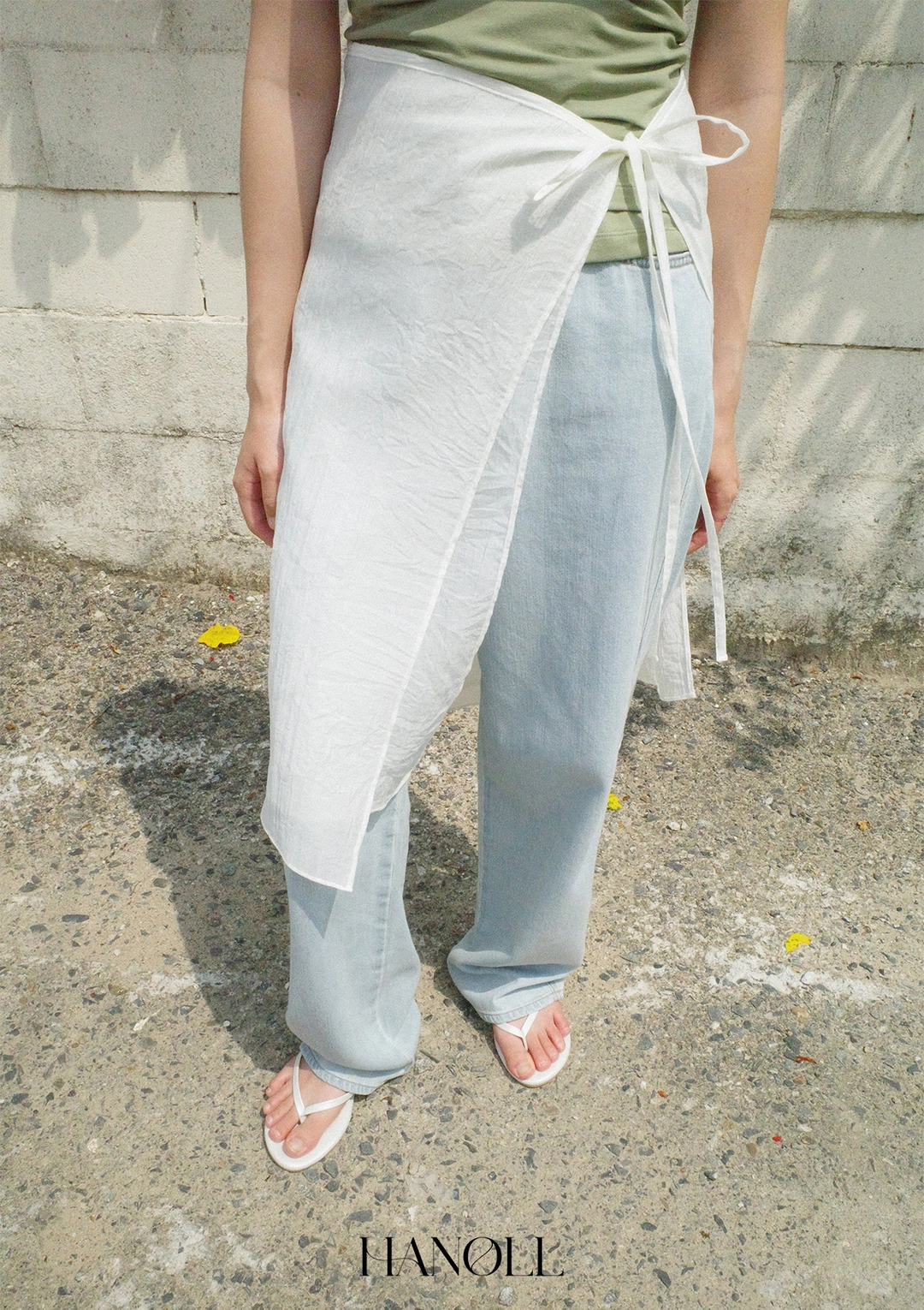 한올 Layered Wrap Skirt (Ivory) 상품 이미지 2