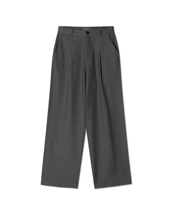 STRIPE TUCK SLACKS (3color,3size)