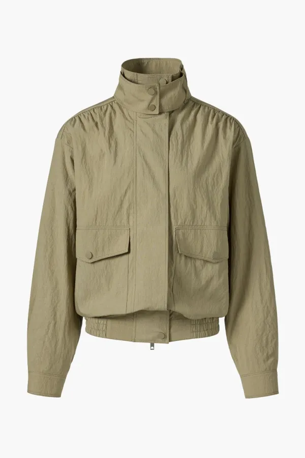 Lightweight Oversized Blouson, Olive