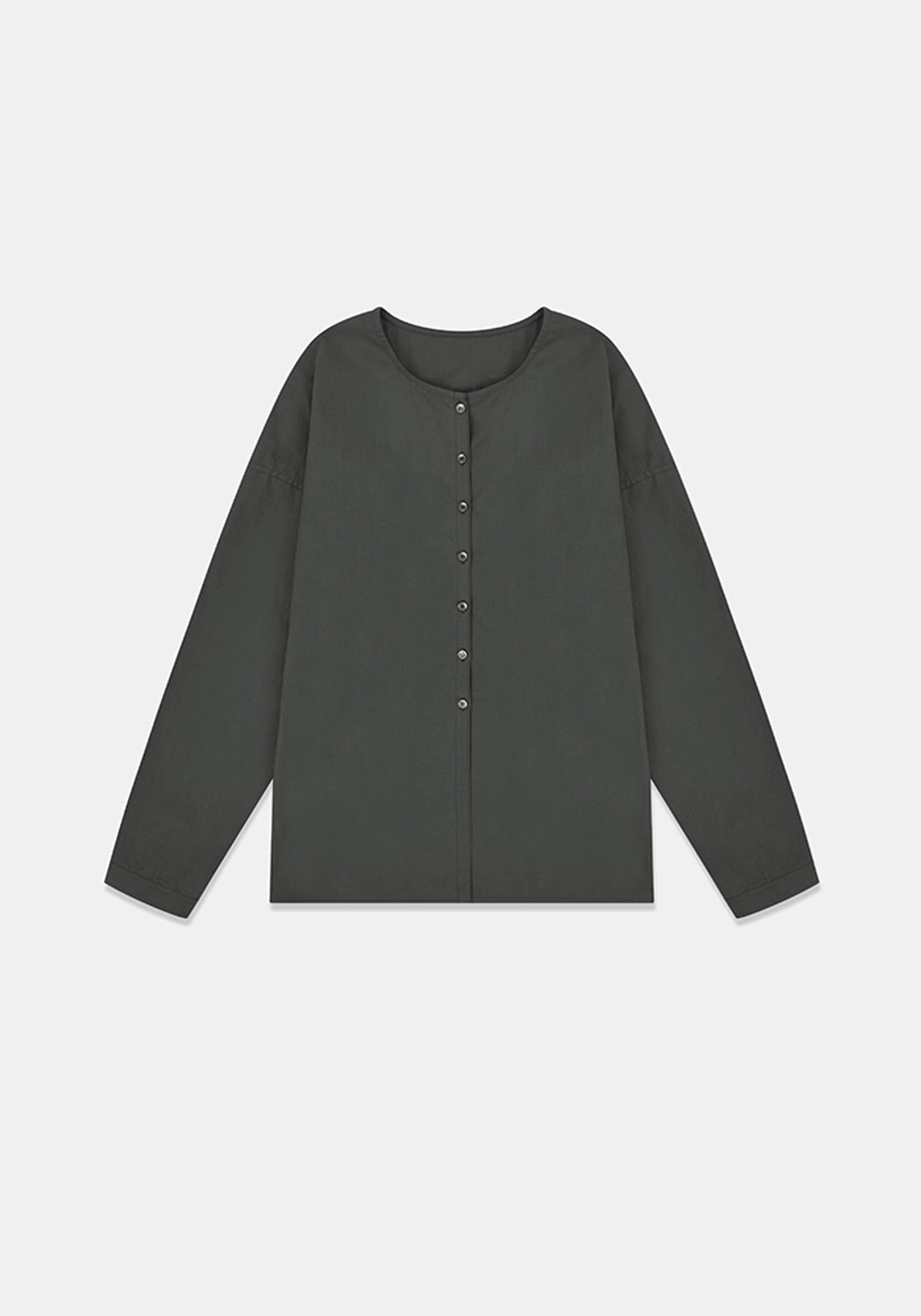 이브세이지 Cotton curve shirt (Charcoal) 상품 이미지 3