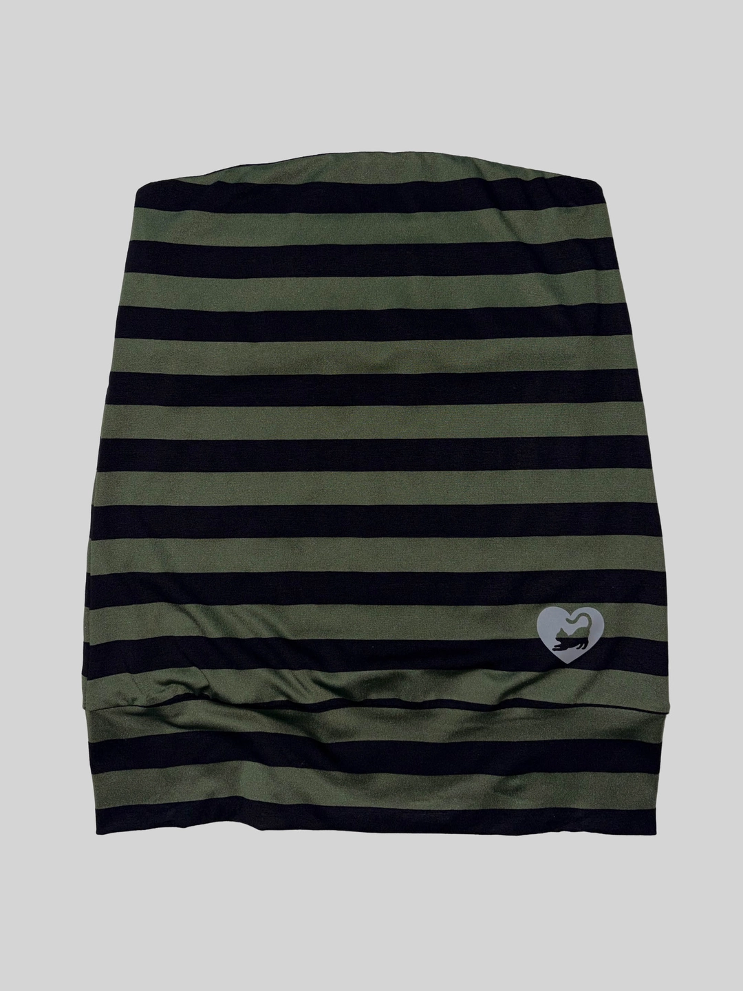 스컬프터 Sweet Kitty Stripe Tube Top Khaki 상품 이미지 1