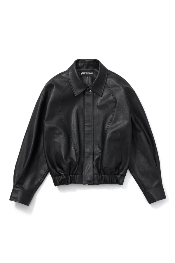 [GGUM X DEINET] FRINGE JACKET IN BLACK
