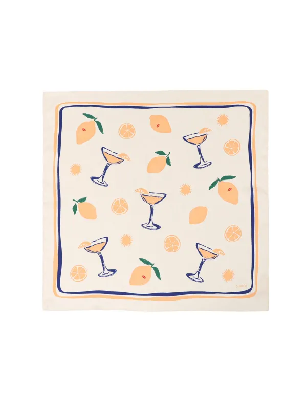 LEMON SCARF_CREAM