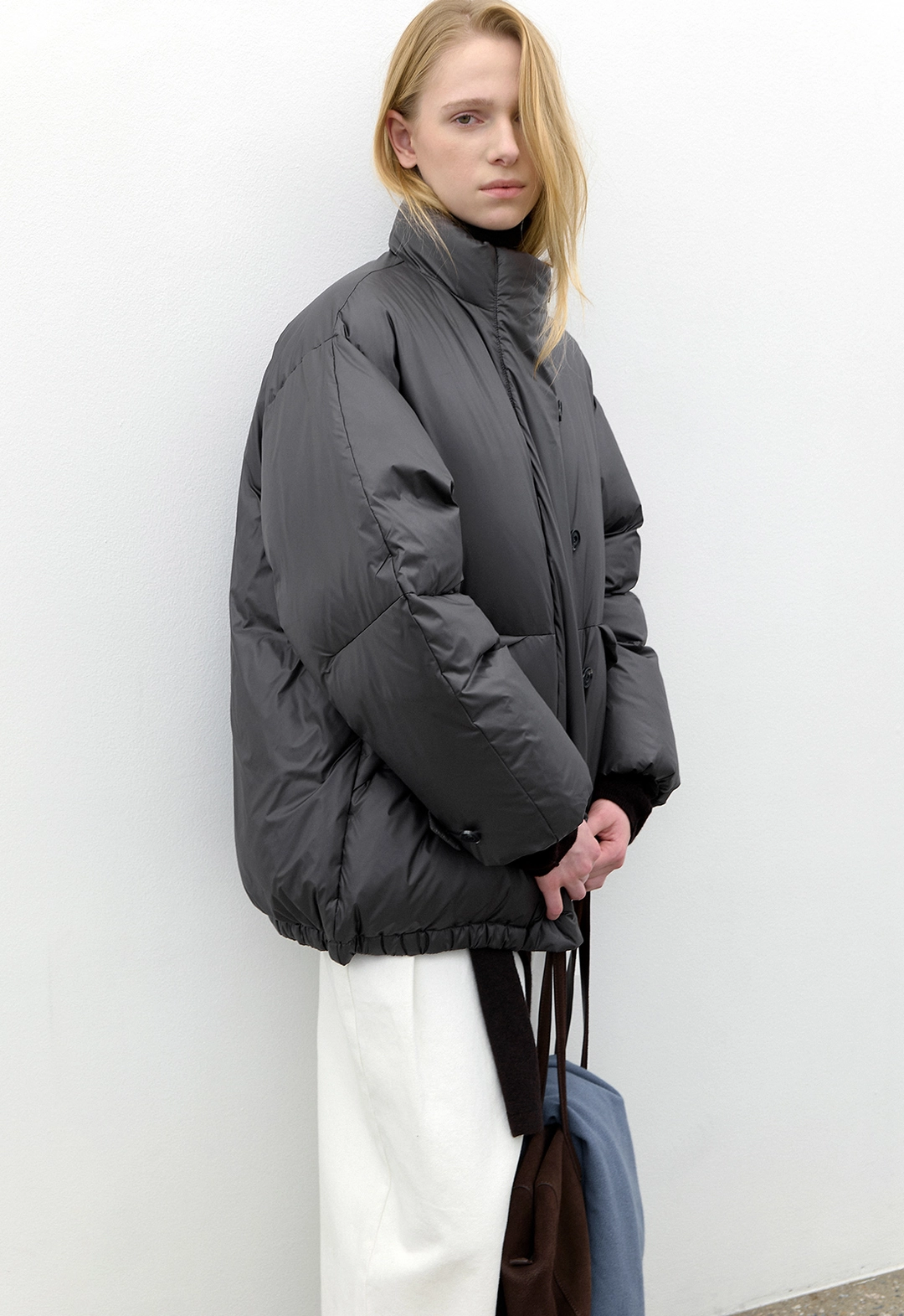 아뜰리에 나인 (JP-607)FLAP PUFFY POCKET BUTTON DOWN JUMPER 상품 이미지 3