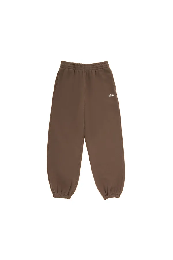 ESSENTIAL HEAVY SWEAT PANTS-BROWN