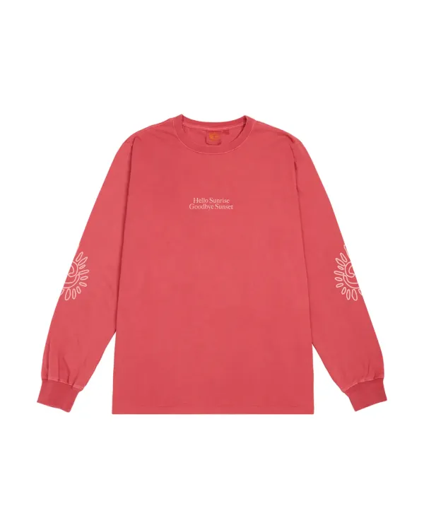 HS x Hank Classic Typo LS Tee_VTG Pink