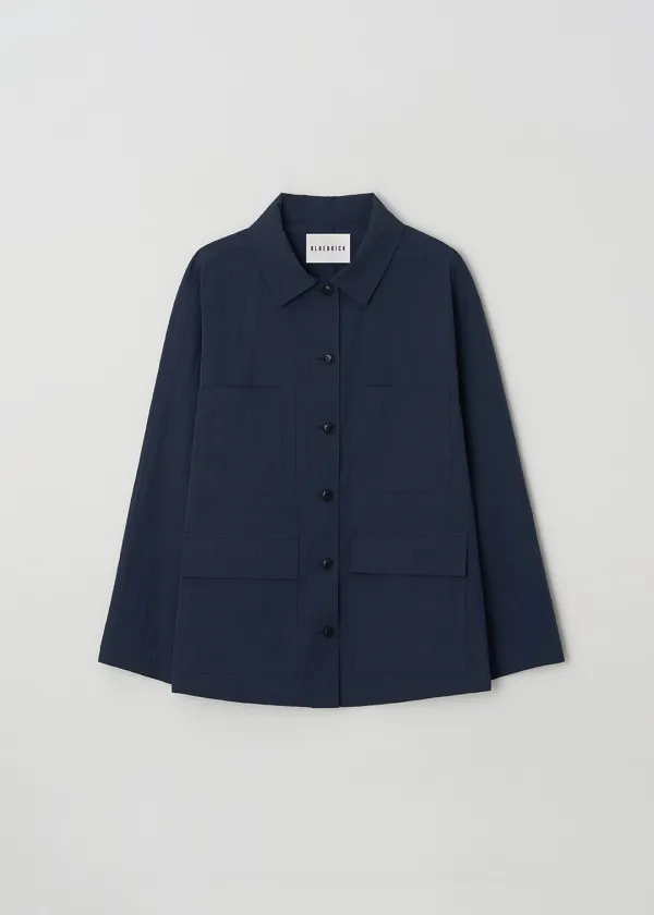 Shirt jacket (navy)