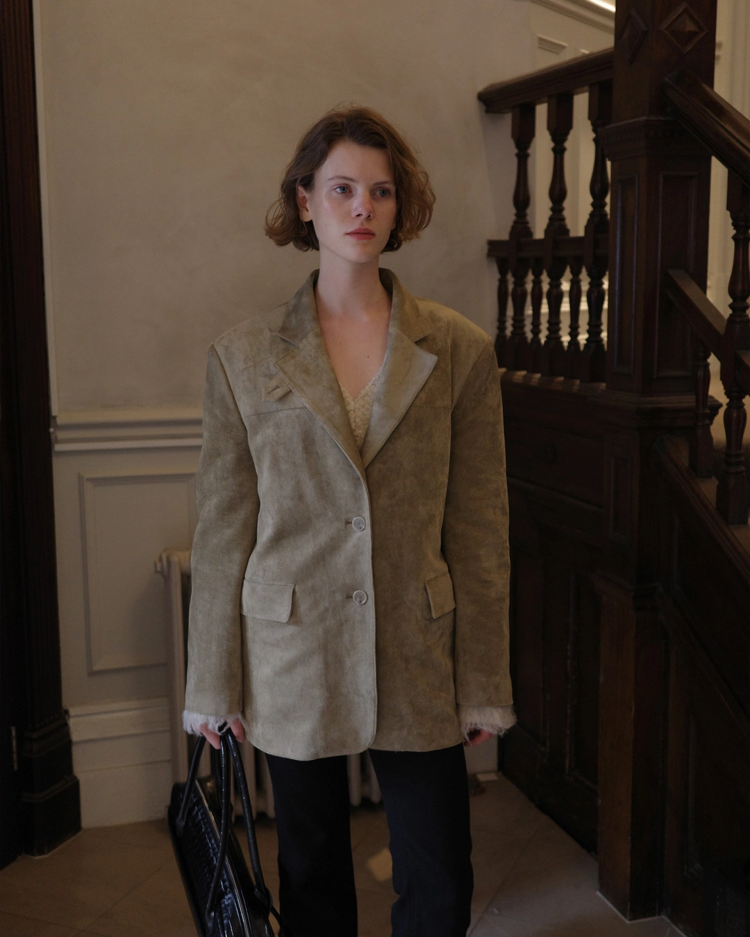 누아르나인 [10/23 순차배송] Suede Jacket [BEIGE] 상품 이미지 2