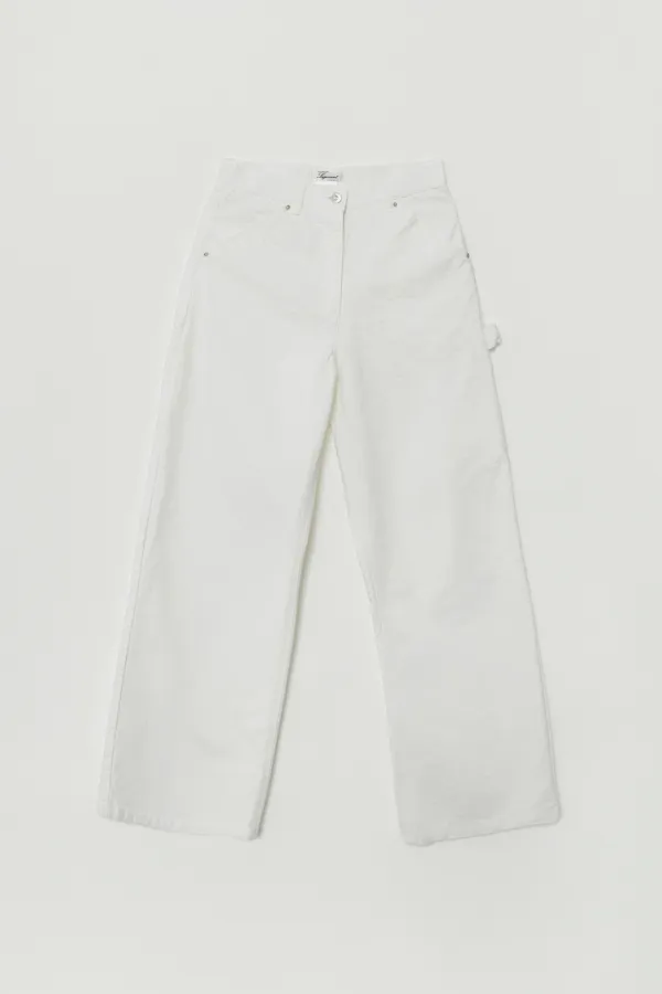 UNIVE COTTON CARPENTER PANTS_IVORY