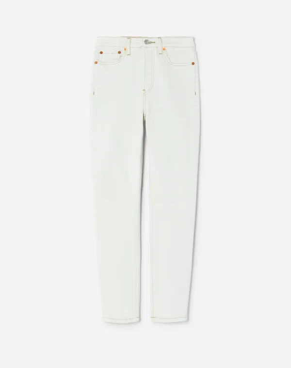 Comfort Stretch High Rise Ankle Crop - Bleach Like