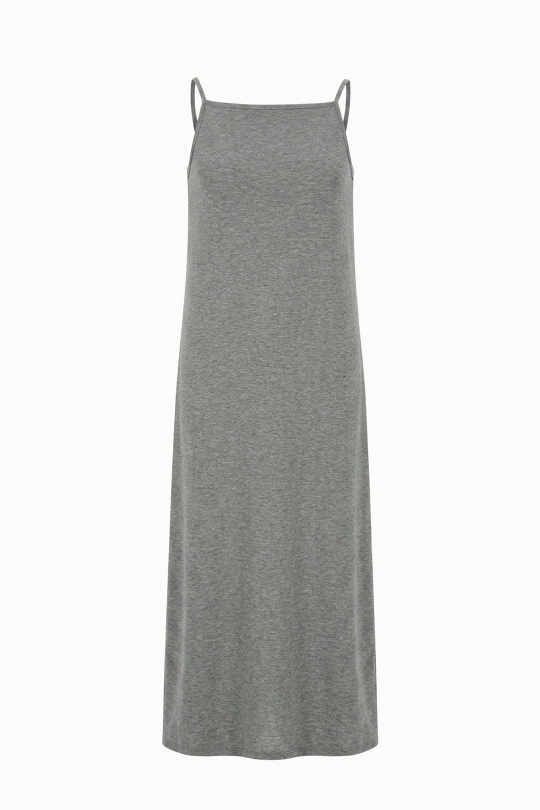 라메레이 [3차 리오더]Boat Neck Jersey Maxi Dress[LMBFSUDR810]-Grey Melange 상품 이미지 1