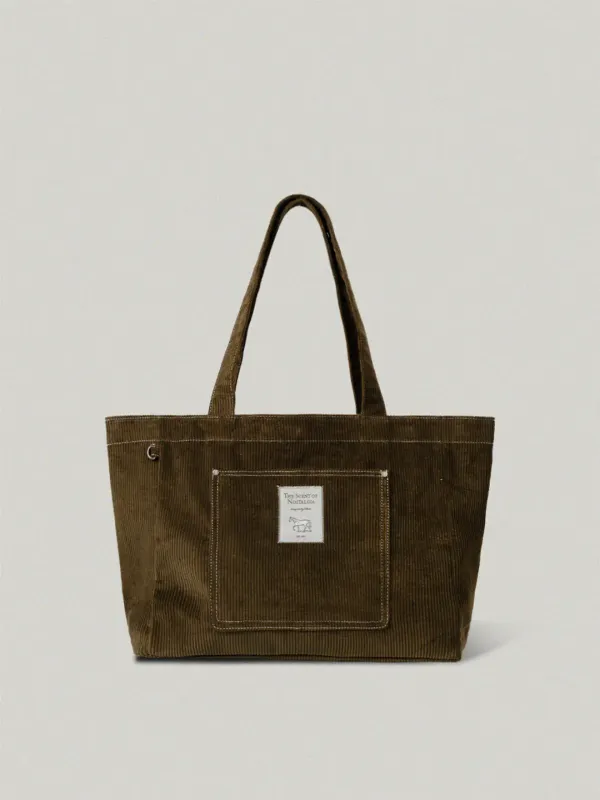 Folly Eco Bag Khaki - Corduroy폴리 에코백 - 코듀로이