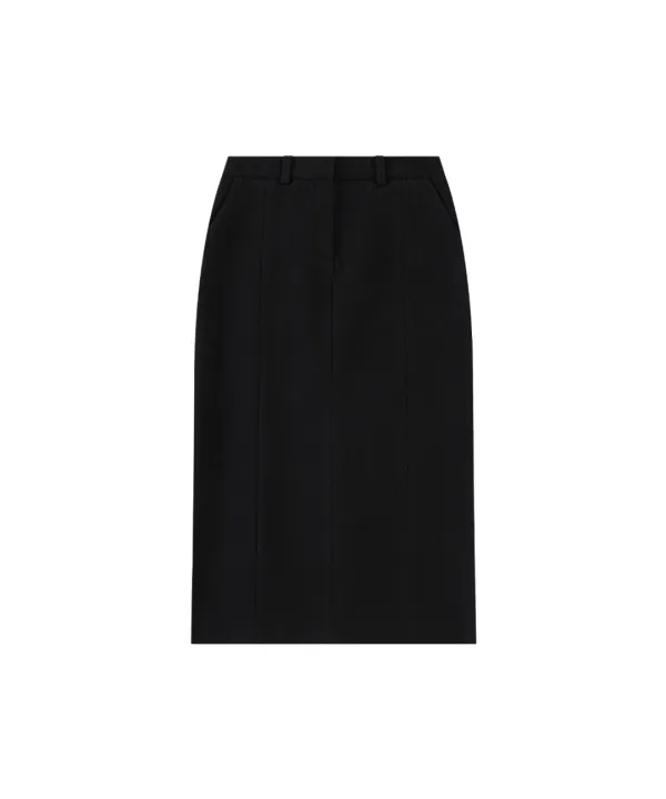 P3266 H라인 스커트_Black
