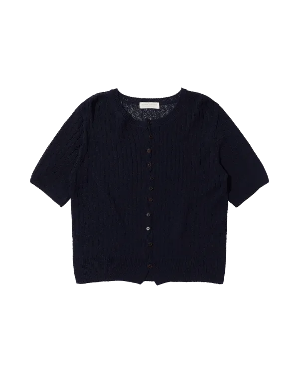 [online exclusive]dozen round cardigan (navy)